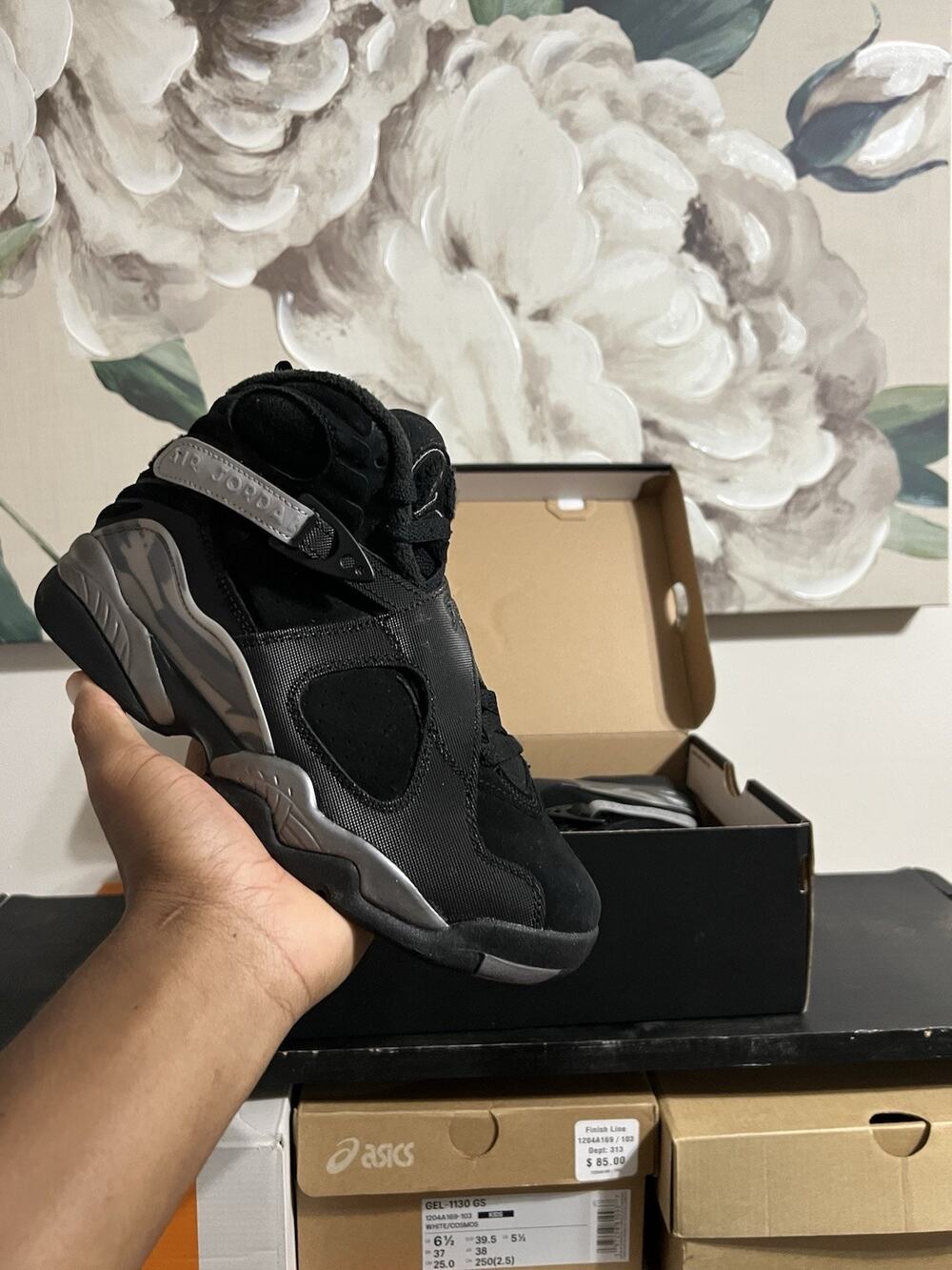 Size 7y - Air Jordan 8 Retro Winterized Gunsmoke